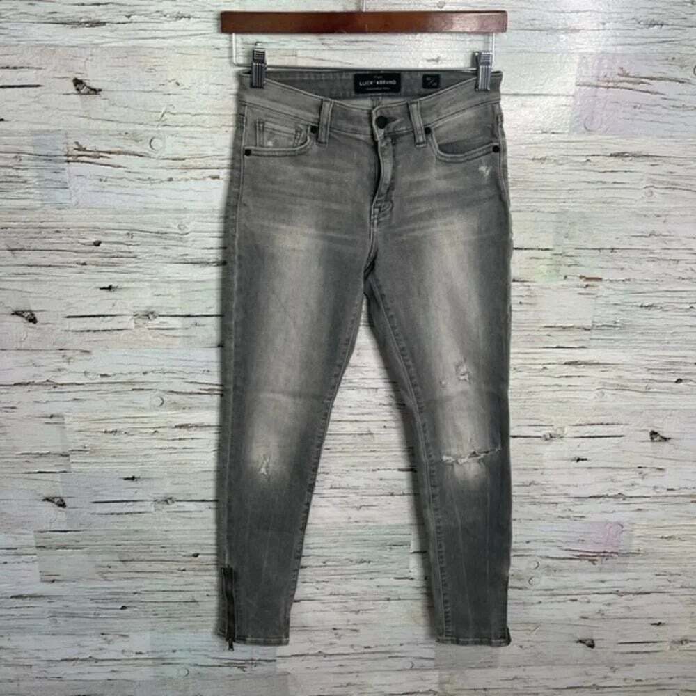 Lucky brand Ava skinny gray size 24 jeans
